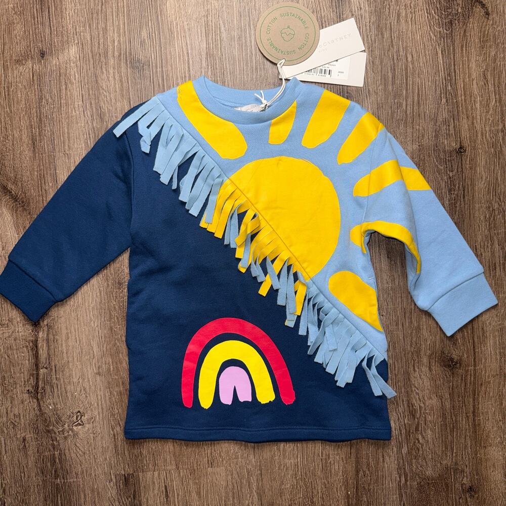 Stella McCartney Kids NWT 2T Dress w/ Sun & Rainbow